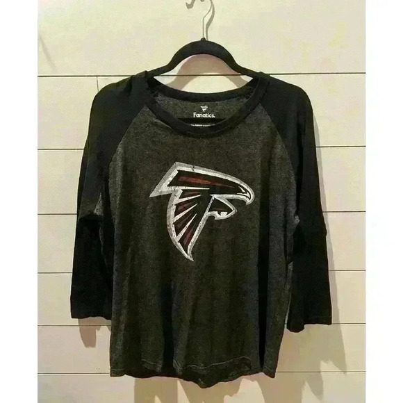 NWT Calvin Ridley Atlanta Falcons Fanatics Raglan 3/4 sleeve tshirt, 2XL - Picture 2 of 7